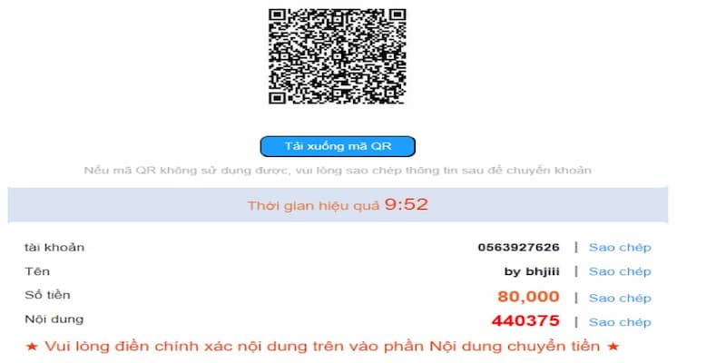 Quét mã thanh toán QR